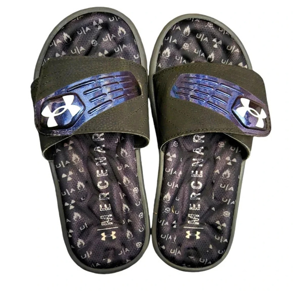 Under Armour Velcro Youth Slides - Picture 1 of 3
